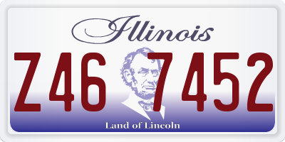 IL license plate Z467452