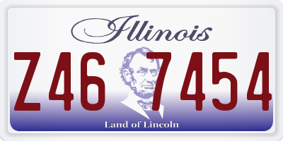 IL license plate Z467454