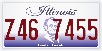 IL license plate Z467455