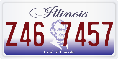IL license plate Z467457