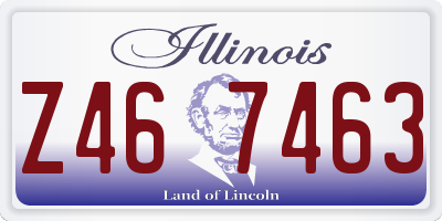 IL license plate Z467463