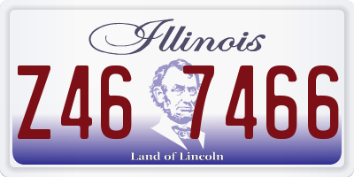 IL license plate Z467466