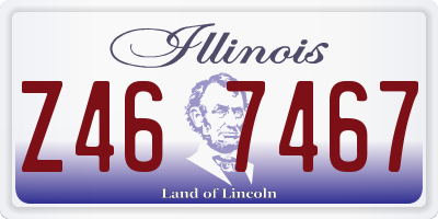 IL license plate Z467467