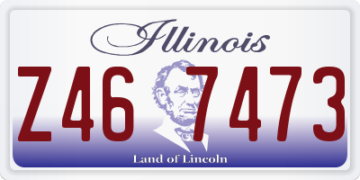IL license plate Z467473
