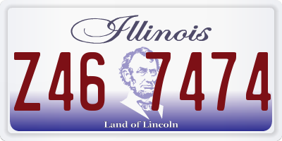 IL license plate Z467474