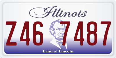 IL license plate Z467487
