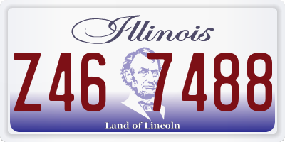 IL license plate Z467488