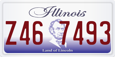IL license plate Z467493