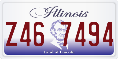 IL license plate Z467494
