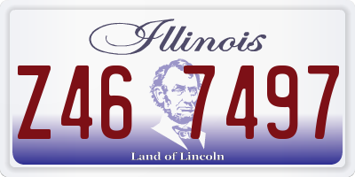 IL license plate Z467497