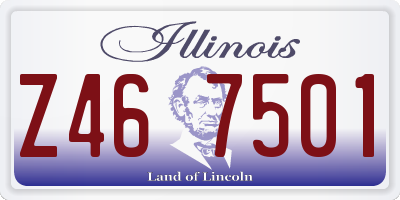 IL license plate Z467501