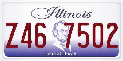 IL license plate Z467502