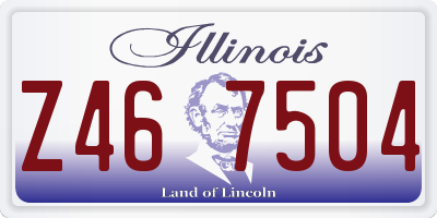 IL license plate Z467504