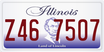 IL license plate Z467507