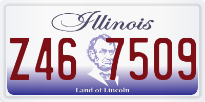 IL license plate Z467509