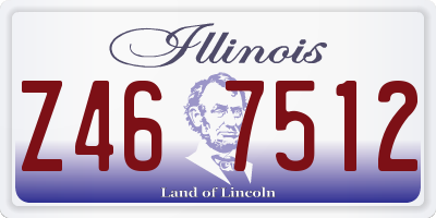 IL license plate Z467512
