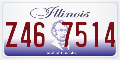 IL license plate Z467514