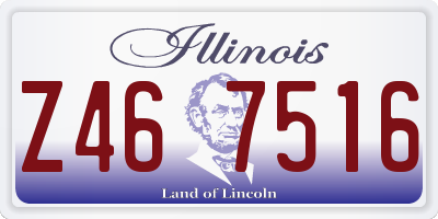 IL license plate Z467516