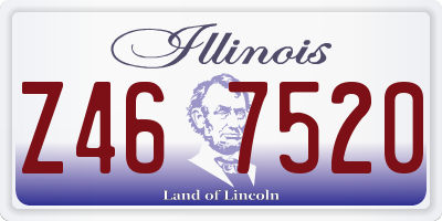 IL license plate Z467520