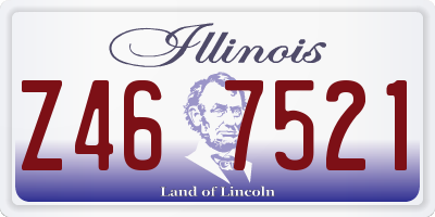 IL license plate Z467521
