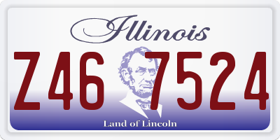 IL license plate Z467524