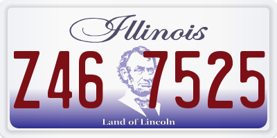 IL license plate Z467525