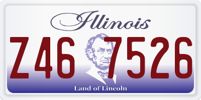 IL license plate Z467526