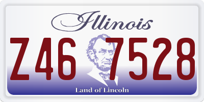 IL license plate Z467528