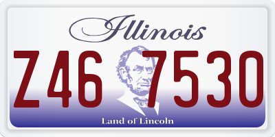 IL license plate Z467530