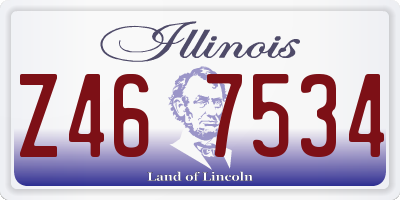 IL license plate Z467534