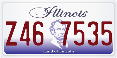 IL license plate Z467535