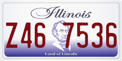 IL license plate Z467536