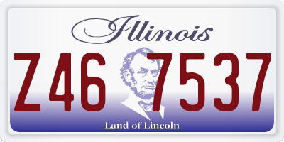 IL license plate Z467537