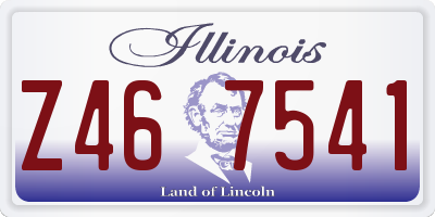 IL license plate Z467541