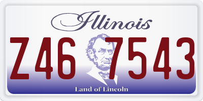 IL license plate Z467543