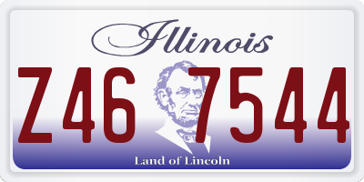 IL license plate Z467544
