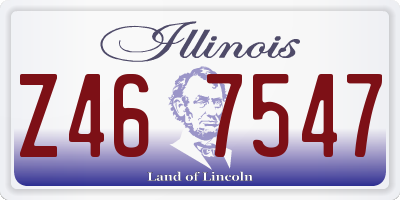 IL license plate Z467547