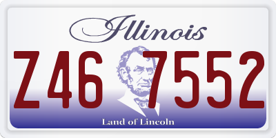 IL license plate Z467552