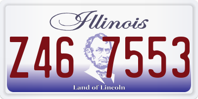 IL license plate Z467553