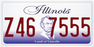 IL license plate Z467555