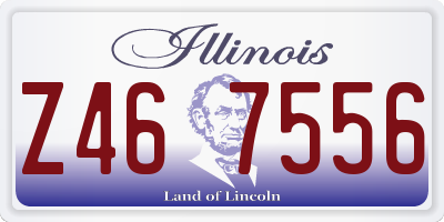 IL license plate Z467556
