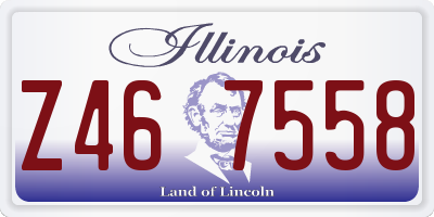 IL license plate Z467558