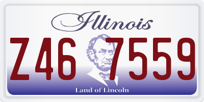 IL license plate Z467559