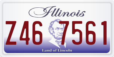 IL license plate Z467561