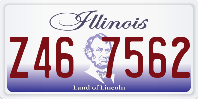 IL license plate Z467562
