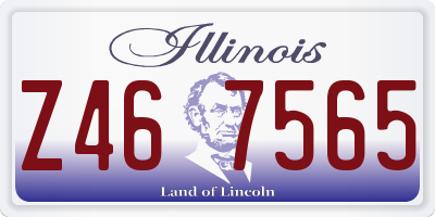 IL license plate Z467565