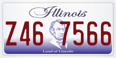 IL license plate Z467566