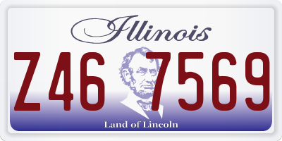 IL license plate Z467569