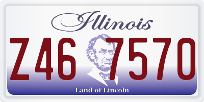 IL license plate Z467570