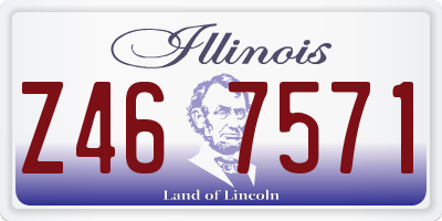 IL license plate Z467571